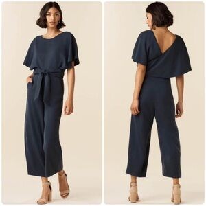 Vetta Capsule Wide Leg Cape Jumpsuit